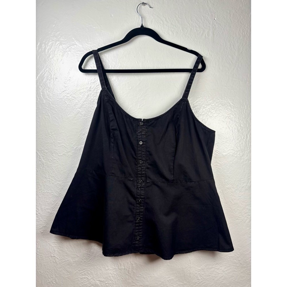 New Torrid Peplum Cami Top Womens 2X Goth‎ Witchy Darkcore Romantic Rock Country
